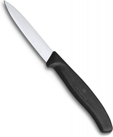 CUCHILLO VERDURA 8Cm M/NEGRO LISO