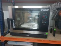 HORNO Mychef Cook Compact Master 
medidas 760 x 632 x 625 peso 76 Kg.
6GN 1/1, Potencia 7,3 Kw.
Sistema de auto limpieza.
 WI-FI Y SISTEMA TSC
