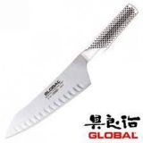 CUCHILLO GLOBAL G83 ORIENTAL ALVEOLADO 18 Cm.