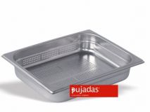 CUBETA GN INOX PERFORADA 1/2 X 65mm 3,7L